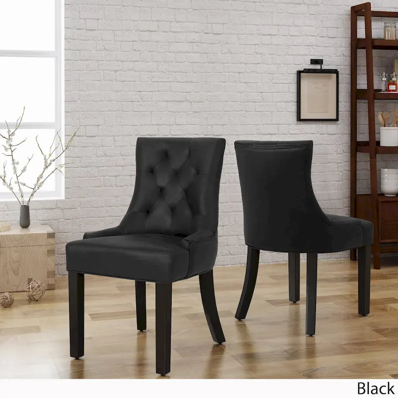 Traditional Microfiber Dining Chairs (Set of 2) by Home