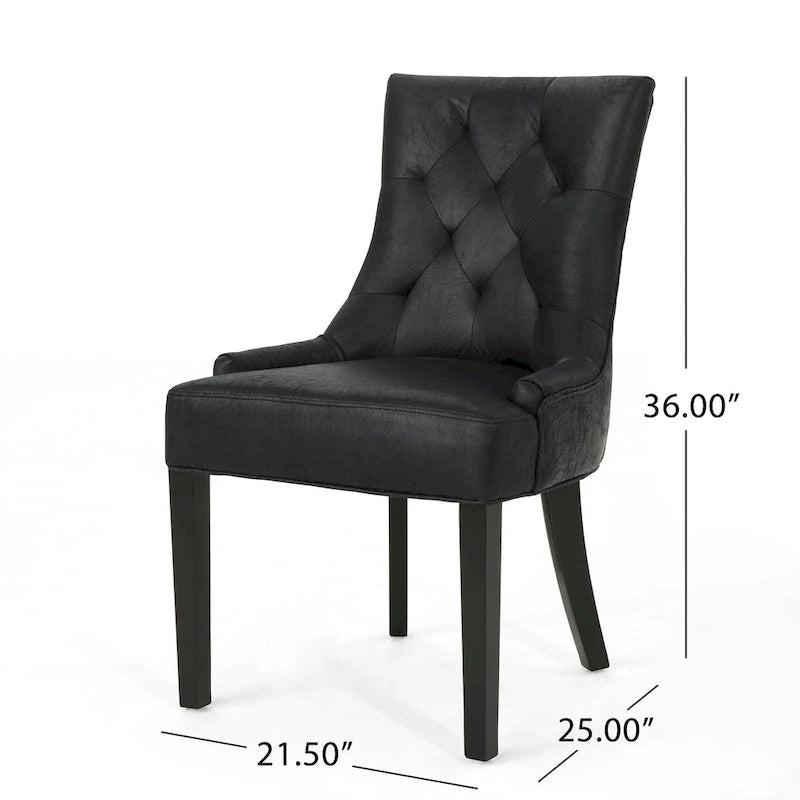 Traditional Microfiber Dining Chairs (Set of 2) by Home