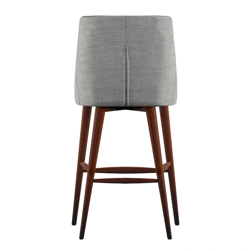 Espresso Barrel Back Counter Stools (Set of 2) iNSPIRE Q Modern