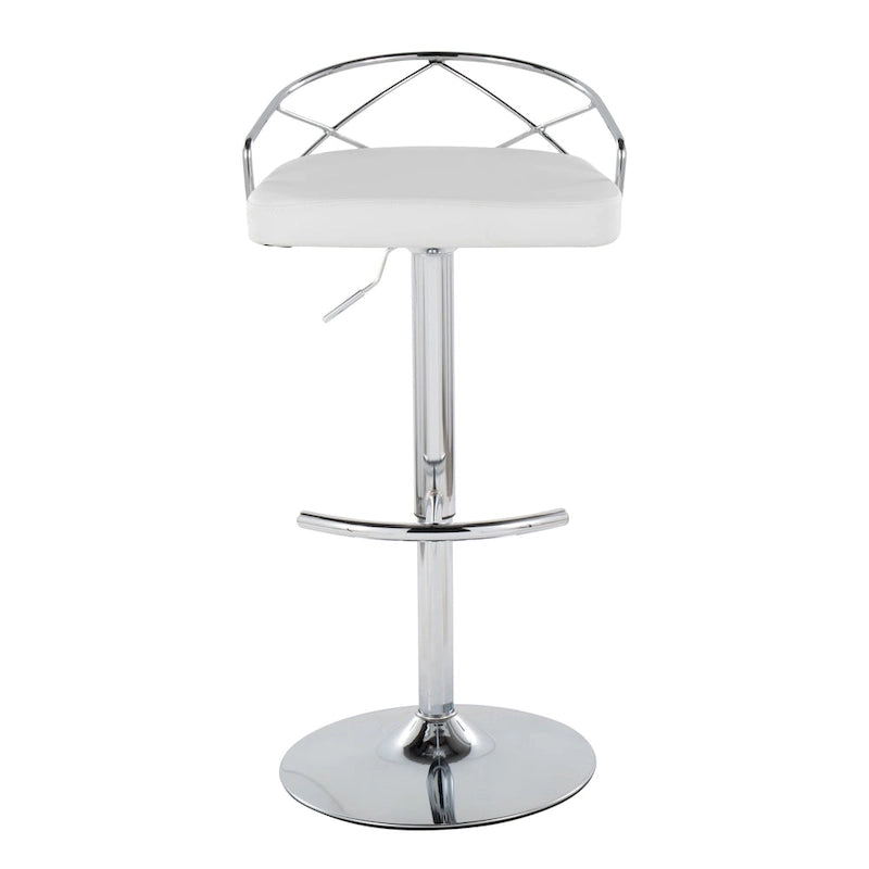 Silver Orchid Charlotte Adjustable Bar Stool (Set of 2)