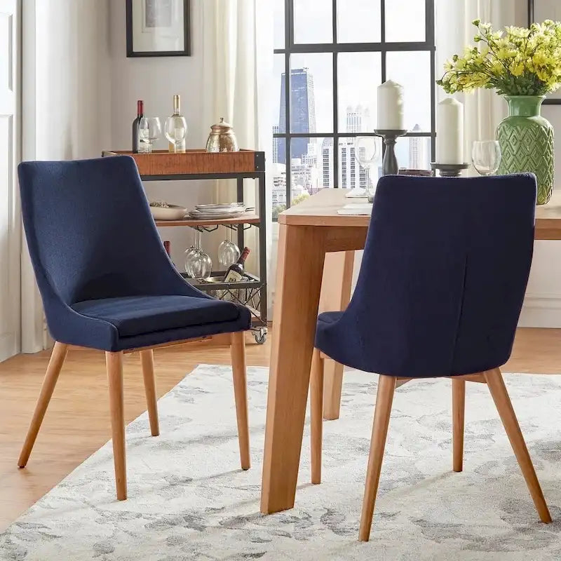 Oak Barrel Back Dining Chair (Set of 2) by iNSPIRE Q Modern - Set of 2