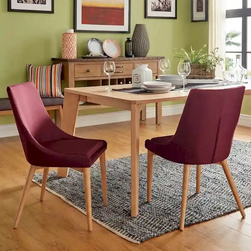 Oak Barrel Back Dining Chair (Set of 2) by iNSPIRE Q Modern - Set of 2